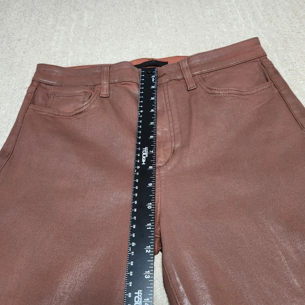 Joes Jeans Women 32x27 *READ Waxed Denim High Rise Callie Bootcut Cropped‎ Flare